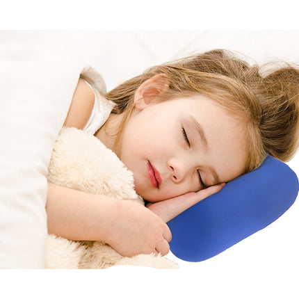 38cm×20cm Bone-Shaped Office Nap Pillow - Soft Foam Headrest for Travel, Plane, Car, Sofa & Bed | Portable Backrest Pillow with Soft Fabric for Comfortable Lunch Break Naps Office & Home(red) blue.