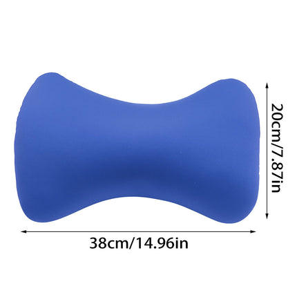 38cm×20cm Bone-Shaped Office Nap Pillow - Soft Foam Headrest for Travel, Plane, Car, Sofa & Bed | Portable Backrest Pillow with Soft Fabric for Comfortable Lunch Break Naps Office & Home(red) blue.
