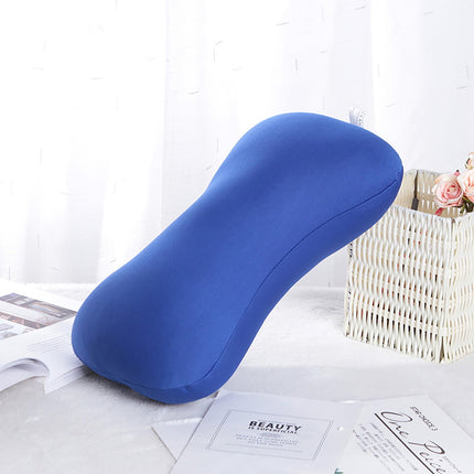 38cm×20cm Bone-Shaped Office Nap Pillow - Soft Foam Headrest for Travel, Plane, Car, Sofa & Bed | Portable Backrest Pillow with Soft Fabric for Comfortable Lunch Break Naps Office & Home(red) blue.