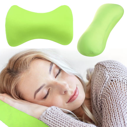 38cm×20cm Bone-Shaped Office Nap Pillow - Soft Foam Headrest for Travel, Plane, Car, Sofa & Bed | Portable Backrest Pillow with Soft Fabric for Comfortable Lunch Break Naps Office & Home(red) green.