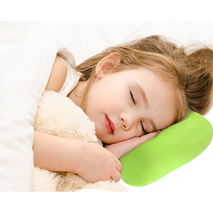 38cm×20cm Bone-Shaped Office Nap Pillow - Soft Foam Headrest for Travel, Plane, Car, Sofa & Bed | Portable Backrest Pillow with Soft Fabric for Comfortable Lunch Break Naps Office & Home(red) green.