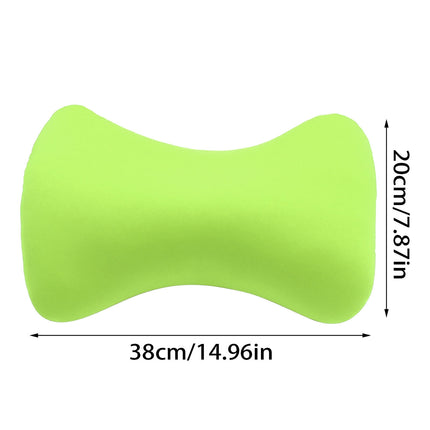 38cm×20cm Bone-Shaped Office Nap Pillow - Soft Foam Headrest for Travel, Plane, Car, Sofa & Bed | Portable Backrest Pillow with Soft Fabric for Comfortable Lunch Break Naps Office & Home(red) green.