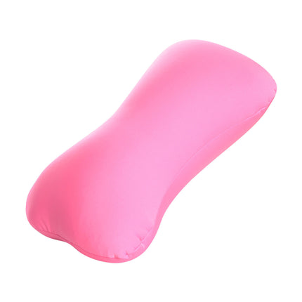 38cm×20cm Bone-Shaped Office Nap Pillow - Soft Foam Headrest for Travel, Plane, Car, Sofa & Bed | Portable Backrest Pillow with Soft Fabric for Comfortable Lunch Break Naps Office & Home(red) pink.