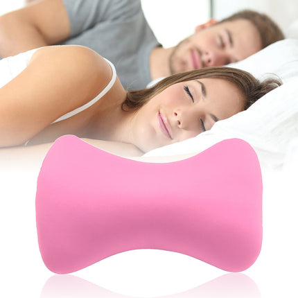 38cm×20cm Bone-Shaped Office Nap Pillow - Soft Foam Headrest for Travel, Plane, Car, Sofa & Bed | Portable Backrest Pillow with Soft Fabric for Comfortable Lunch Break Naps Office & Home(red) pink.