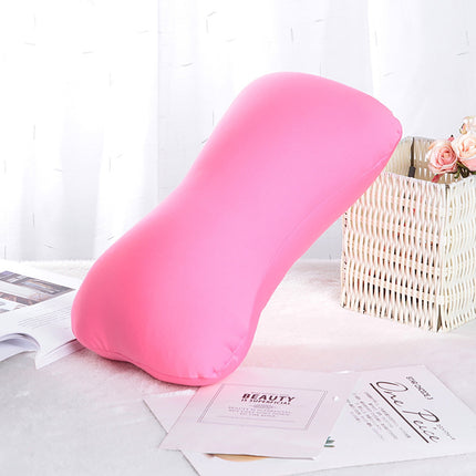38cm×20cm Bone-Shaped Office Nap Pillow - Soft Foam Headrest for Travel, Plane, Car, Sofa & Bed | Portable Backrest Pillow with Soft Fabric for Comfortable Lunch Break Naps Office & Home(red) pink.