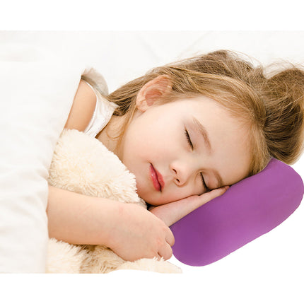 38cm×20cm Bone-Shaped Office Nap Pillow - Soft Foam Headrest for Travel, Plane, Car, Sofa & Bed | Portable Backrest Pillow with Soft Fabric for Comfortable Lunch Break Naps Office & Home(red) purple.