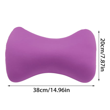 38cm×20cm Bone-Shaped Office Nap Pillow - Soft Foam Headrest for Travel, Plane, Car, Sofa & Bed | Portable Backrest Pillow with Soft Fabric for Comfortable Lunch Break Naps Office & Home(red) purple.