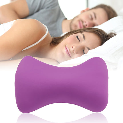 38cm×20cm Bone-Shaped Office Nap Pillow - Soft Foam Headrest for Travel, Plane, Car, Sofa & Bed | Portable Backrest Pillow with Soft Fabric for Comfortable Lunch Break Naps Office & Home(red) purple.