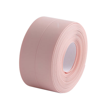 Kitchen & Bathroom Mildew-Proof Caulk Tape,PE Self-Adhesive Waterproof Sealing Strip for Bathtub, Shower & Toilet,Waterproof Caulk Strip, Bathroom Caulk Tape, Kitchen Sealing Tape(Grey) Pink.