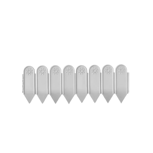 6in Tall Garden Edging Borders, No Dig Landscaping Edging, Plastic Interlocking Decorative Garden Fences Edging, Lawn Edge Flower Bed Border for DIY Patio Walkways Yard,Garden Edge Border White.