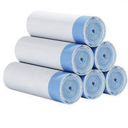 Heavy Duty 13~20 gallon Trash Bags, Ultra Strong Thickened Drawstring Garbage Bags, Clean Burst Scent, 90 Bags, 17.72x19.69 17.72" x 19.69" White.
