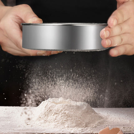 Stainless Steel Flour Sieve Filter - Ultra Fine Baking Mesh Sifter for Powder, Cocoa - Ergonomic Handle, Easy Clean, Kitchen Tool, 200 Mesh.