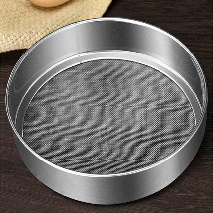Stainless Steel Flour Sieve Filter - Ultra Fine Baking Mesh Sifter for Powder, Cocoa - Ergonomic Handle, Easy Clean, Kitchen Tool, 200 Mesh.