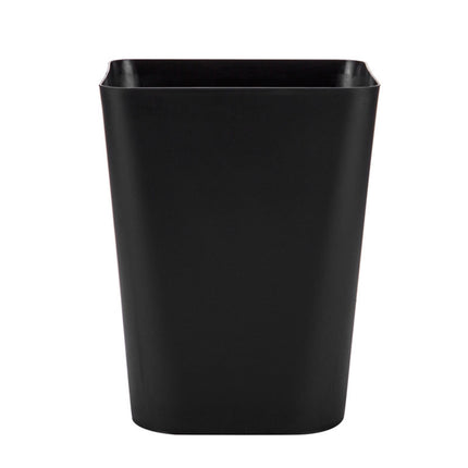 1.6 Gallon Small Trash Can, Heavy Duty Bathroom Wastebasket, Plastic Garbage Can for Kitchen Office Bathroom (White/1 Pcs) 7.48x9.13 7.48" x 9.13" Black.