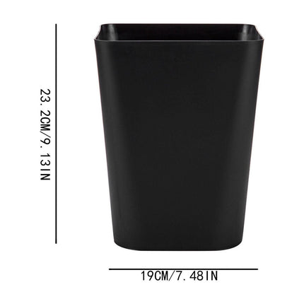 1.6 Gallon Small Trash Can, Heavy Duty Bathroom Wastebasket, Plastic Garbage Can for Kitchen Office Bathroom (White/1 Pcs) 7.48x9.13 7.48" x 9.13" Coffee.