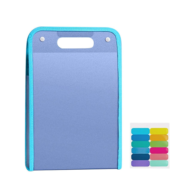 Important Document Storage, 13 Pockets Expanding File Folder with Colored Tabs, File Organizer with Expandable Cover, Expandable Accordian Filing Folder Letter A4 Size, 4 colours(A) A.