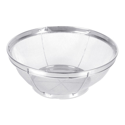 Fine Mesh Strainer for Kitchen, Heavy Duty Stainless Steel Colander Bowl for Pasta, Rice, Fruit, Metal Net Baskets with Resting Base, Strain, Drain, Rinse, 7x3.14 7" x 3.14" Silver.