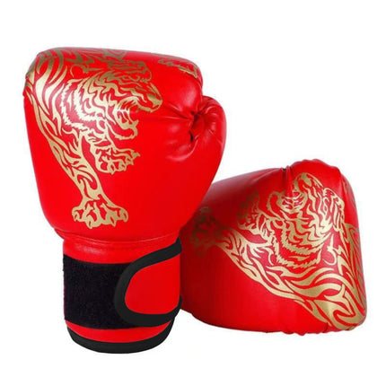 Boxing Gloves, Sportswear Entertainment Performance Accessories2 Pair Boxing Gloves for Beginners , Training and Sparring Kick Boxing Glove Training Glove Set Punching Bag Mitts, Black,Red,Blue(Red) Red.