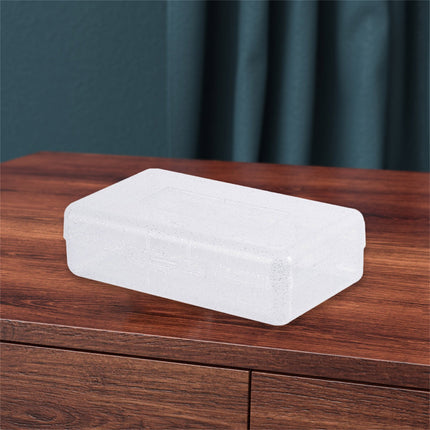 1Pc Large Capacity Clear Pencil Case,Clear Pencil Box Plastic Storage Containers with Latching Lids Stackable Office Supplies Organizer for Gel Pens Erasers Crafts Markers Crayon,8x4.8x2.1in(Clear) Clear.