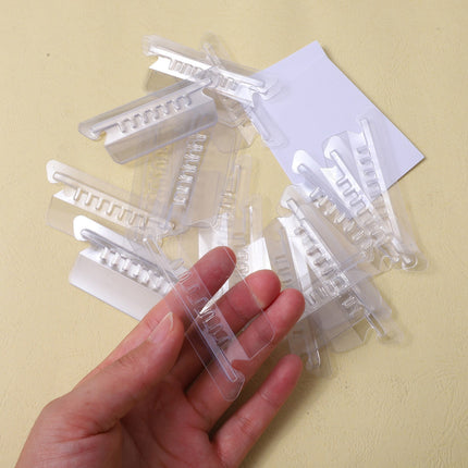 25 Pieces 3.5 Inch Clear Hanging Folder Tabs Hanging File Folder Tabs Clear Tabs for Hanging File Folders, Hanging File Folders with Tabs Office Hanging Files,Universal UNV43313 1/3 Cut Tab (Clear) Clear.