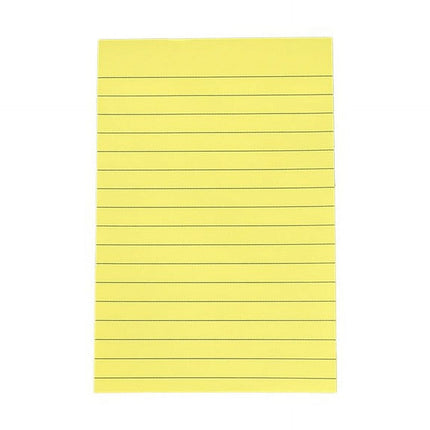 1 Pack Lined Sticky Notes 4X6 in Post, 8 Pastel Colors Large Ruled Post Sticky Colorful Super Sticking Power Memo Pads Strong Adhesive, Sticky Notes with Lines Office, Home, 50 Sheets/pad(B) C.
