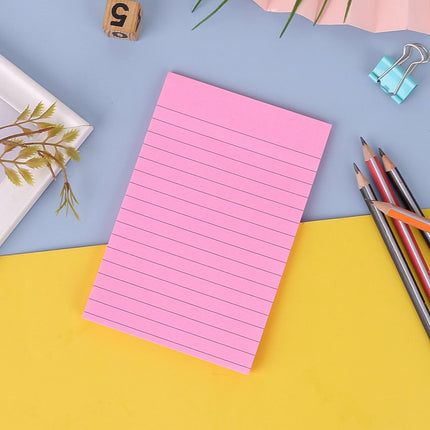 1 Pack Lined Sticky Notes 4X6 in Post, 8 Pastel Colors Large Ruled Post Sticky Colorful Super Sticking Power Memo Pads Strong Adhesive, Sticky Notes with Lines Office, Home, 50 Sheets/pad(B) I.