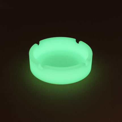 Glow in The Dark Silicone Ashtray Round Heat Resistant (230°C) - Portable Non-Slip Smoking Tray for Indoor Outdoor Use, Easy Clean 8.3x2.3cm, Up to 60% OFF Pink.