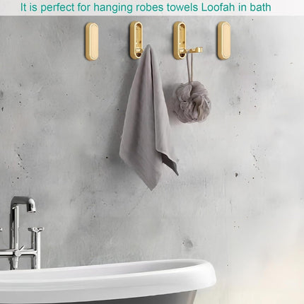 Folding Coat Hook, Heavy Duty Wall Hooks Made of Zinc Alloy, Foldable Gold Wall Hooks for Hanging Coats, Scarves, Hats, Bathrobes, Keys, Bags (Gold/1 Pcs) 2.9x0.9 2.9" x 0.9" Gold.