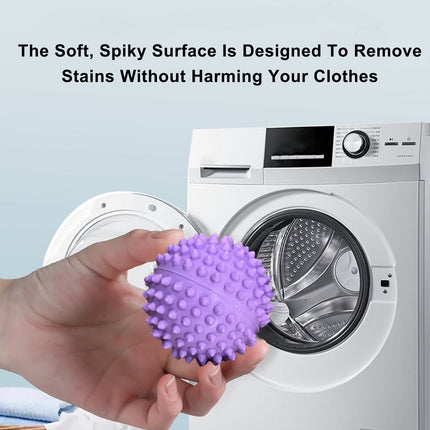 Reusable Dryer Balls for Laundry,Anti Static Drying Balls Reduce Wrinkles,Set of 6 in Royal Blue Light Pink Purple,Gentle on Fabrics and Clothes Royal Blue Light Pink Purple.