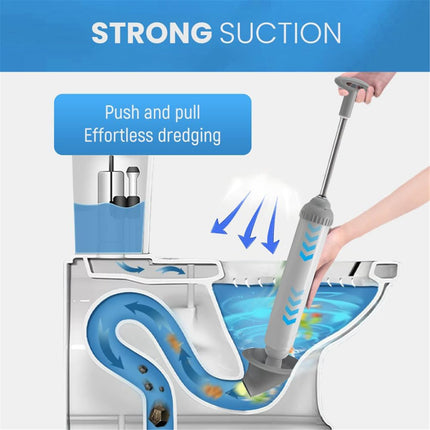 Toilet Plunger, Powerful Toilet Plunger, Heavy Duty High Pressure Thrust Plunge, Remover Tool to Unblock Toilet Blockage, All Purpose Power Plungers for Bathrooms Cleaning (Green/1 Pcs) 18.8x5.11 18.8" x 5.11" Green.