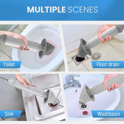 Toilet Plunger, Powerful Toilet Plunger, Heavy Duty High Pressure Thrust Plunge, Remover Tool to Unblock Toilet Blockage, All Purpose Power Plungers for Bathrooms Cleaning (Green/1 Pcs) 18.8x5.11 18.8" x 5.11" Green.