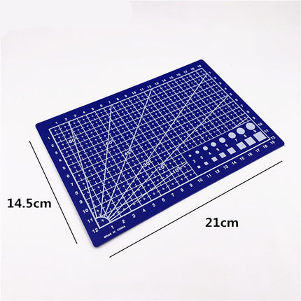 1 Pcs Self Healing Sewing Mat,21x14.5CM Rotary Cutting Mat Double Sided Craft Cutting Board for Sewing Crafts Hobby Fabric Precision Scrapbooking Project,Art Project,2 Colors(Blue) Blue.
