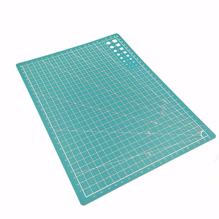 1 Pcs Self Healing Sewing Mat,21x14.5CM Rotary Cutting Mat Double Sided Craft Cutting Board for Sewing Crafts Hobby Fabric Precision Scrapbooking Project,Art Project,2 Colors(Blue) Green.