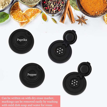 Mini Portable Seasoning Containers Set Salt Pepper Shakers for Camping Picnic Travel Lunch Box Kitchen Utensils Reusable Plastic Spice Jars with Screw Caps,Up to 60% OFF Clear.