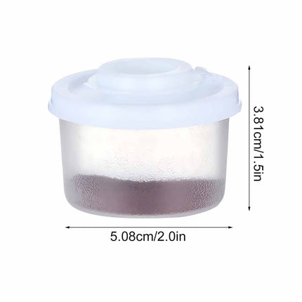 Mini Portable Seasoning Containers Set Salt Pepper Shakers for Camping Picnic Travel Lunch Box Kitchen Utensils Reusable Plastic Spice Jars with Screw Caps,Up to 60% OFF White.
