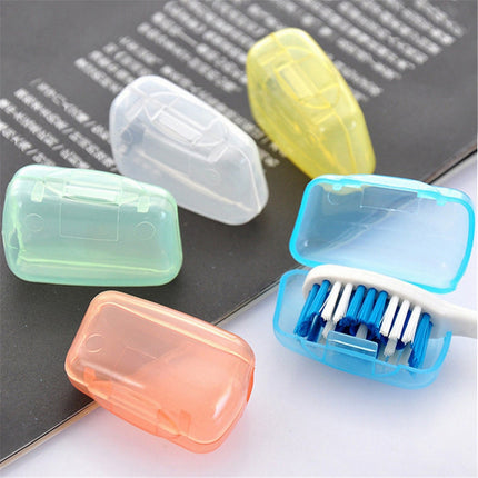 Portable Toothbrush Containers Travel Toothbrush Cap Cover Tooth Brush CapsConvenient for Travel, Home, Office and Hotel Use (Color Random/5 Pcs) 1.57Inches 1.57" Pink.
