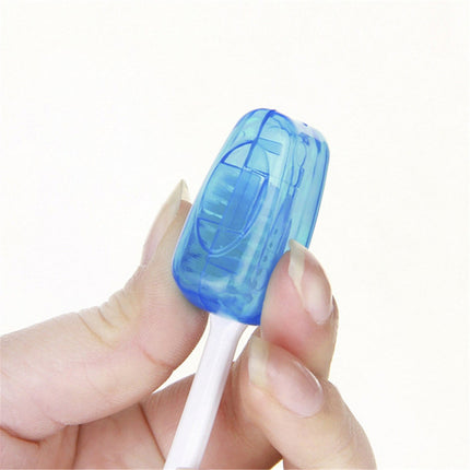 Portable Toothbrush Containers Travel Toothbrush Cap Cover Tooth Brush CapsConvenient for Travel, Home, Office and Hotel Use (Color Random/5 Pcs) 1.57Inches 1.57" Pink.