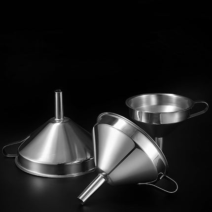 1 Pack Kitchen Funnel with 1 Removable Strainer,Premium Stainless Steel Funnel,5 Inch Food Grade Kitchen Funnels with 100 Mesh Food Filter Strainer for Filling Bottles,Oils, Juice,Wine(silver) silver.