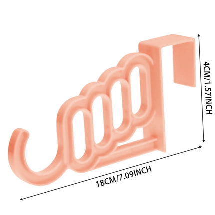 Over The Door Hooks, Plastic Multi-Function Hangers, Heavy Duty Travel Hangers, Drying Rack, Suit Hangers (Color Random/1 Pcs) 7.09x1.57 7.09" x 1.57" Color Random/1 Pcs.