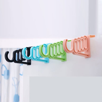 Over The Door Hooks, Plastic Multi-Function Hangers, Heavy Duty Travel Hangers, Drying Rack, Suit Hangers (Color Random/1 Pcs) 7.09x1.57 7.09" x 1.57" Color Random/1 Pcs.