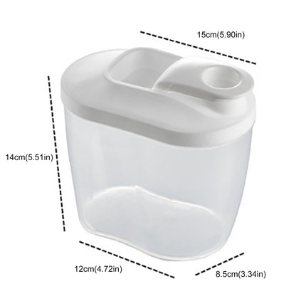 Airtight Storage Container with Lids, Plastic Pet Food Storage Container with Locking Lid,Pet Dog Cat Food Dispenser ,Clear Pet Dog Food Storage Bin Containers for Rice Grain(Green,4.72x7.68") Z2-Clear.