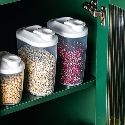 Airtight Storage Container with Lids, Plastic Pet Food Storage Container with Locking Lid,Pet Dog Cat Food Dispenser ,Clear Pet Dog Food Storage Bin Containers for Rice Grain(Green,4.72x7.68") Z2-Clear.