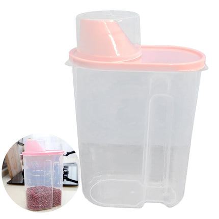 Airtight Storage Container with Lids, Plastic Pet Food Storage Container with Locking Lid,Pet Dog Cat Food Dispenser ,Clear Pet Dog Food Storage Bin Containers for Rice Grain(Green,4.72x7.68") Z3-Green.