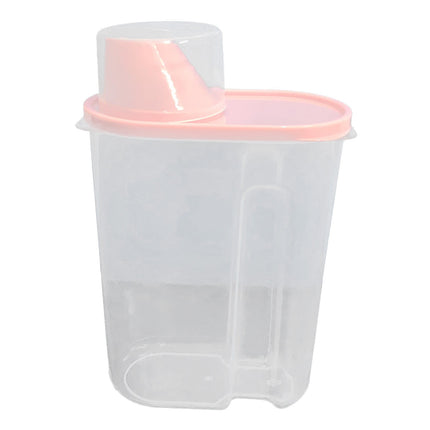 Airtight Storage Container with Lids, Plastic Pet Food Storage Container with Locking Lid,Pet Dog Cat Food Dispenser ,Clear Pet Dog Food Storage Bin Containers for Rice Grain(Green,4.72x7.68") Z3-Green.