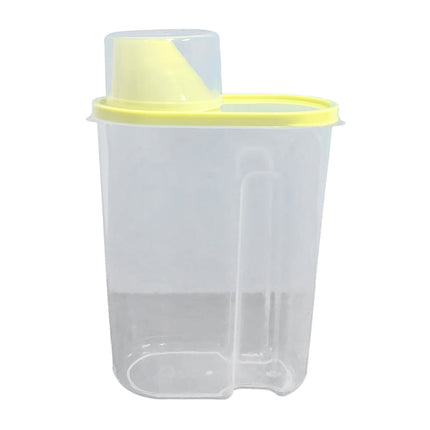 Airtight Storage Container with Lids, Plastic Pet Food Storage Container with Locking Lid,Pet Dog Cat Food Dispenser ,Clear Pet Dog Food Storage Bin Containers for Rice Grain(Green,4.72x7.68") Z3-Green.