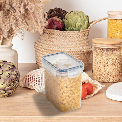 Airtight Storage Container with Lids, Plastic Pet Food Storage Container with Locking Lid,Pet Dog Cat Food Dispenser ,Clear Pet Dog Food Storage Bin Containers for Rice Grain(Green,4.72x7.68") Z5-1600ml.