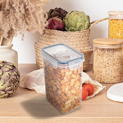 Airtight Storage Container with Lids, Plastic Pet Food Storage Container with Locking Lid,Pet Dog Cat Food Dispenser ,Clear Pet Dog Food Storage Bin Containers for Rice Grain(Green,4.72x7.68") Z5-1600ml.