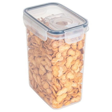 Airtight Storage Container with Lids, Plastic Pet Food Storage Container with Locking Lid,Pet Dog Cat Food Dispenser ,Clear Pet Dog Food Storage Bin Containers for Rice Grain(Green,4.72x7.68") Z5-2000ml.
