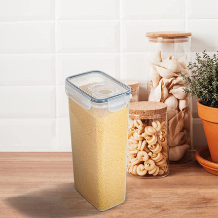 Airtight Storage Container with Lids, Plastic Pet Food Storage Container with Locking Lid,Pet Dog Cat Food Dispenser ,Clear Pet Dog Food Storage Bin Containers for Rice Grain(Green,4.72x7.68") Z5-2800ml.