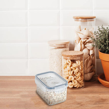 Airtight Storage Container with Lids, Plastic Pet Food Storage Container with Locking Lid,Pet Dog Cat Food Dispenser ,Clear Pet Dog Food Storage Bin Containers for Rice Grain(Green,4.72x7.68") Z5-800ml.